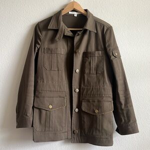 Veronica Beard Utility Blazer in Green